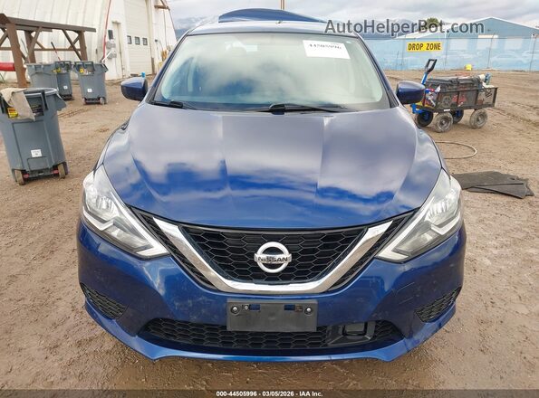 3N1AB7AP1KY417108 2019 NISSAN SENTRA Синий Вид задней части салона