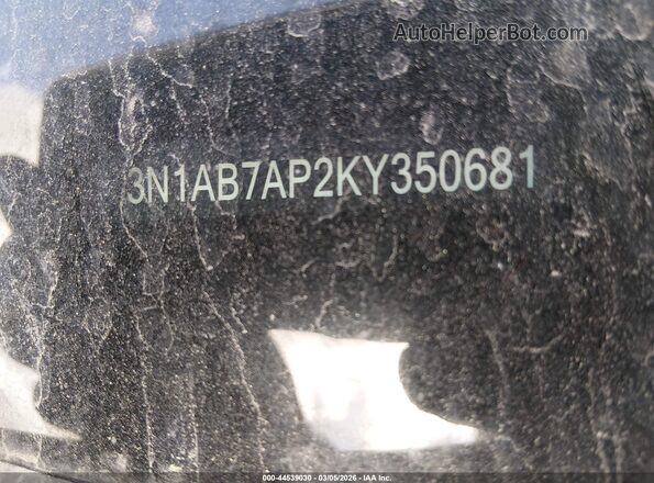 3N1AB7AP2KY350681 2019 NISSAN SENTRA Black 