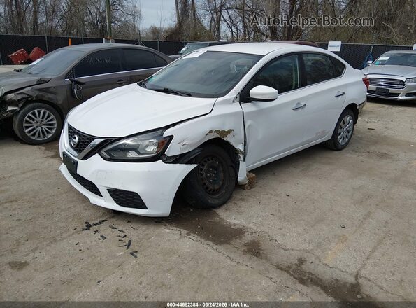 3N1AB7AP3GL678664 2016 NISSAN SENTRA Белый Передняя левая четверть