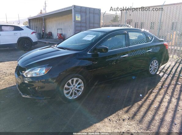 3N1AB7AP3KY358045 2019 NISSAN SENTRA Black 