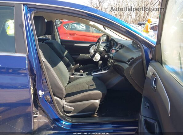 3N1AB7AP3KY374018 2019 NISSAN SENTRA Blue Front interior view