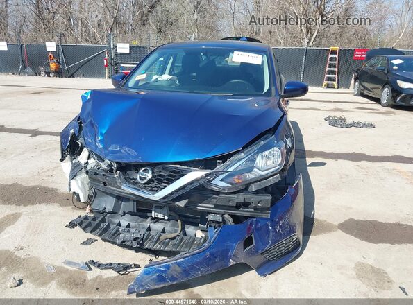 3N1AB7AP3KY374018 2019 NISSAN SENTRA Blue Front view