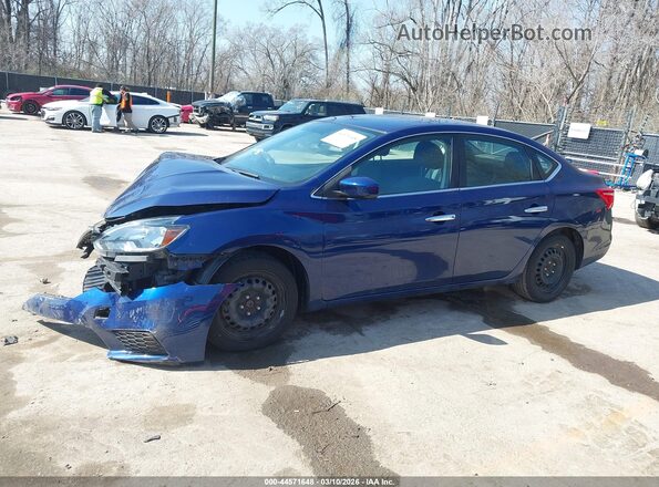 3N1AB7AP3KY374018 2019 NISSAN SENTRA Blue 