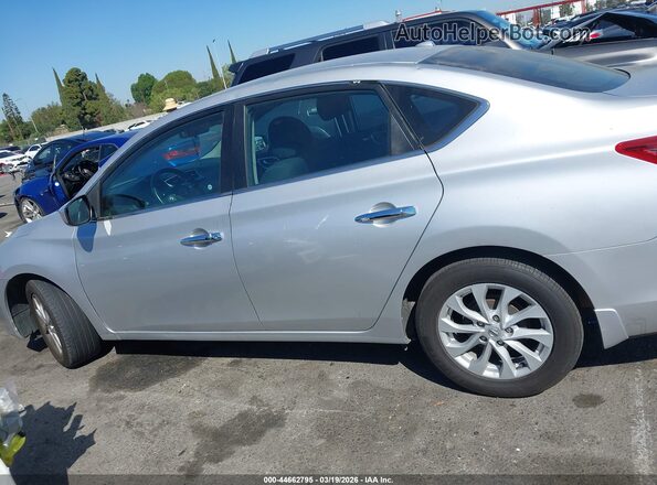 3N1AB7AP3KY418535 2019 NISSAN SENTRA Silver Սալոնի 360 աստիճան տեսք