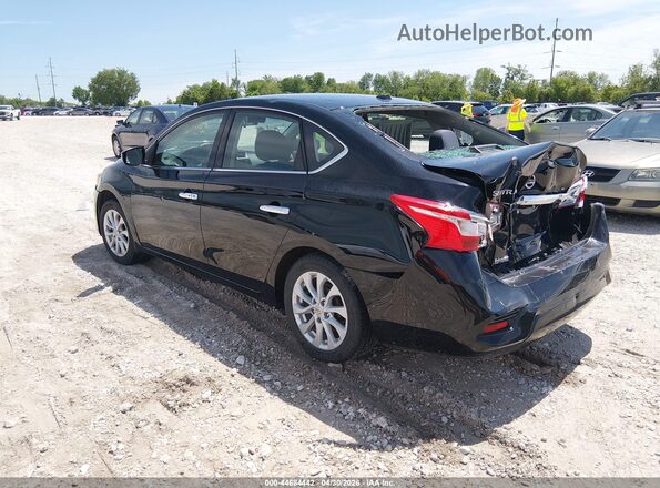 3N1AB7AP4KY369779 2019 NISSAN SENTRA Черный Задняя левая четверть