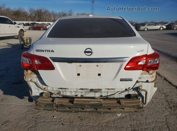 3N1AB7AP5KY220930 2019 NISSAN SENTRA White Հետևի տեսք
