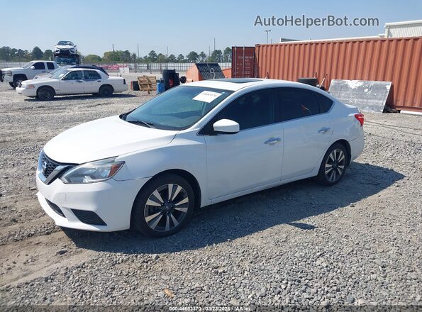 3N1AB7AP5KY232348 2019 NISSAN SENTRA Белый Передняя левая четверть