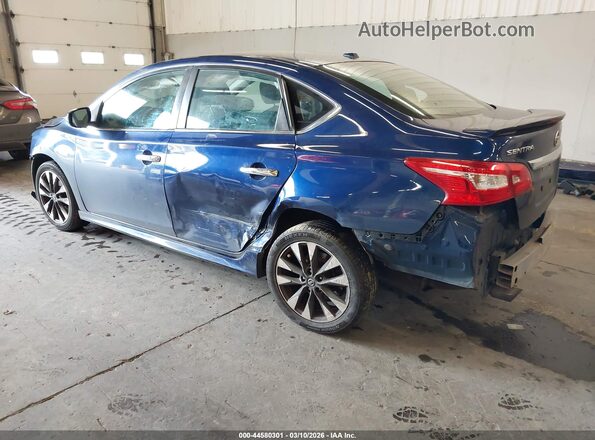 3N1AB7AP5KY377843 2019 NISSAN SENTRA Blue უკანა მარცხენა