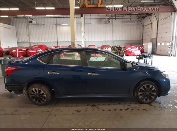 3N1AB7AP5KY377843 2019 NISSAN SENTRA Blue სალონის 360-გრადუსიანი ხედი