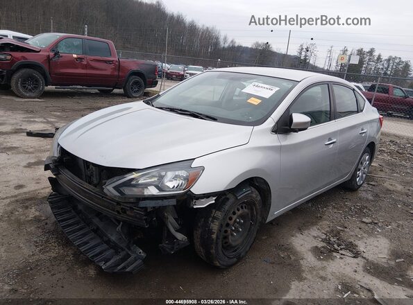 3N1AB7AP6GY239865 2016 NISSAN SENTRA Silver Առջևի ձախ երեք քառորդ տեսարան