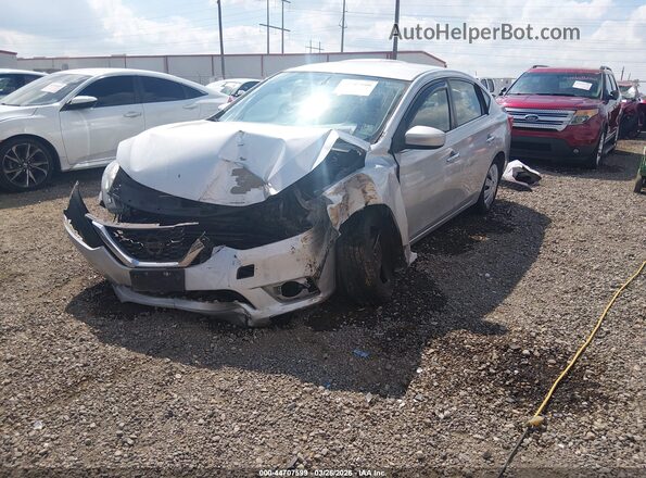 3N1AB7AP6HL659012 2017 NISSAN SENTRA Silver Vista tres cuartos delantera izquierda