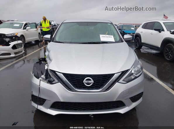 3N1AB7AP7HY275968 2017 NISSAN SENTRA Серебряный Вид щитка приборов