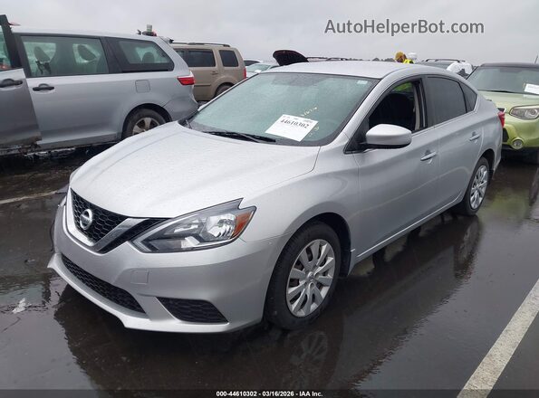 3N1AB7AP7HY275968 2017 NISSAN SENTRA Серебряный Передняя левая четверть