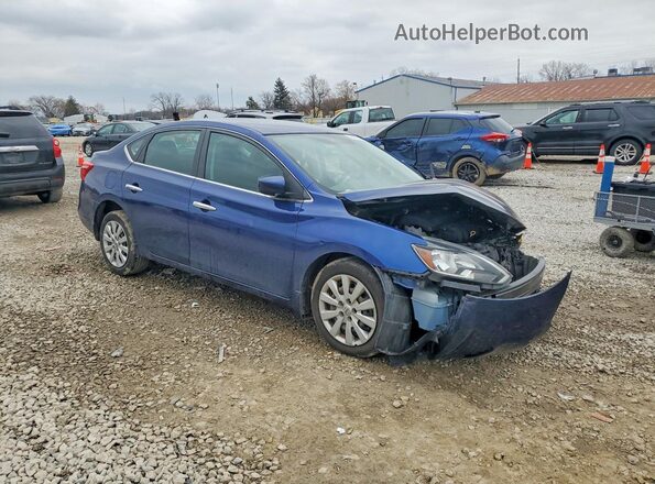 3N1AB7AP7KY317983 2019 NISSAN SENTRA Blue 