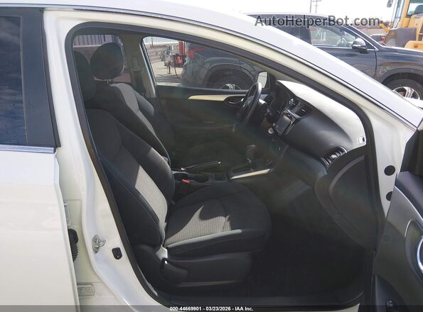3N1AB7AP7KY456348 2019 NISSAN SENTRA White წინა სალონის ხედი