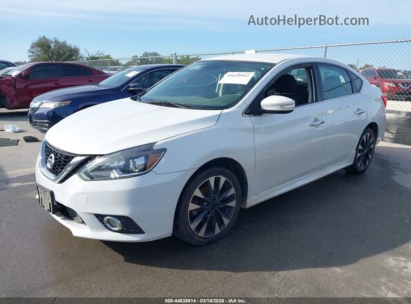 3N1AB7AP7KY457340 2019 NISSAN SENTRA White Առջևի ձախ երեք քառորդ տեսարան