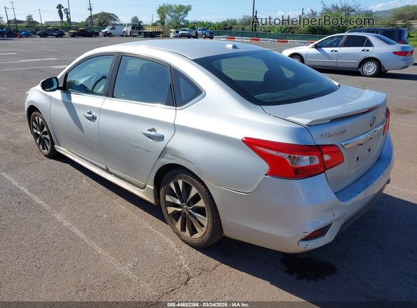 3N1AB7AP8JY320289 2018 NISSAN SENTRA Серебряный Задняя левая четверть