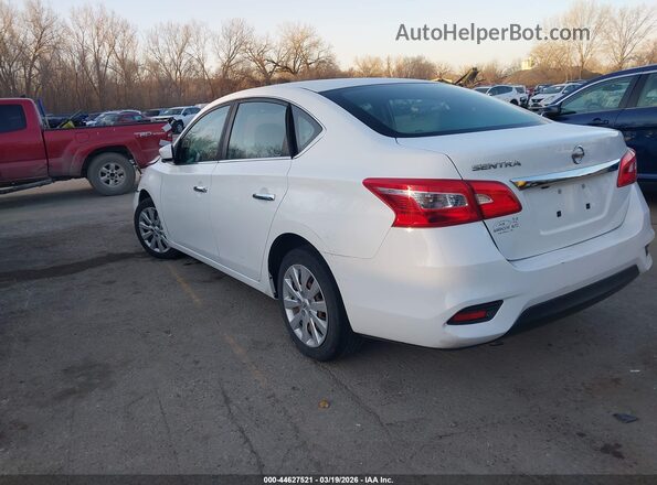 3N1AB7AP8KY243974 2019 NISSAN SENTRA Белый Задняя левая четверть
