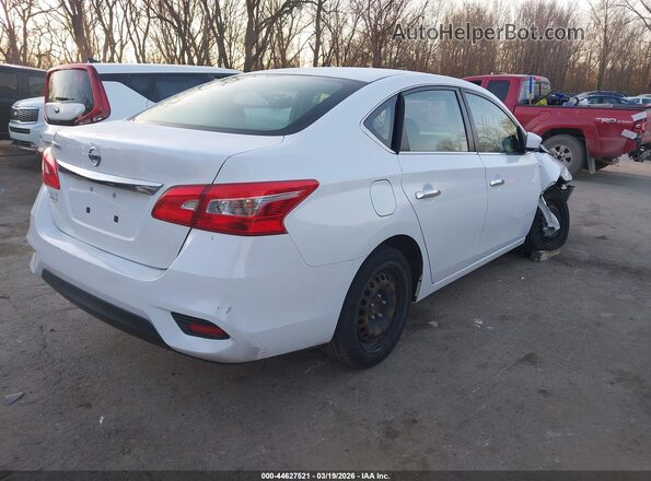 3N1AB7AP8KY243974 2019 NISSAN SENTRA Белый Задняя правая четверть