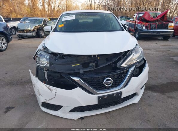 3N1AB7AP8KY243974 2019 NISSAN SENTRA Белый Вид щитка приборов