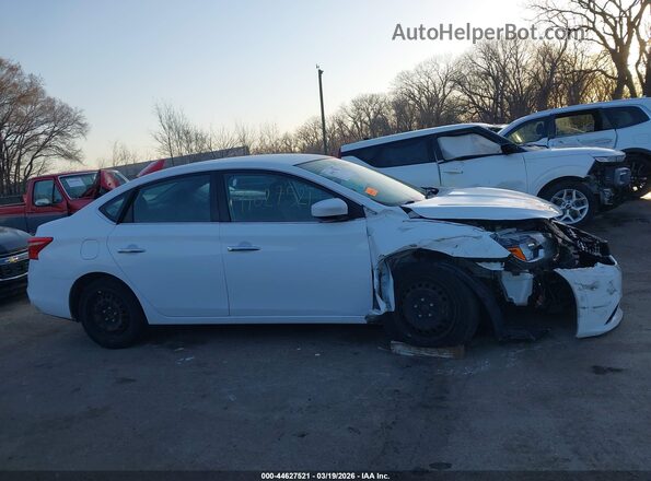 3N1AB7AP8KY243974 2019 NISSAN SENTRA Белый Вид задней части салона