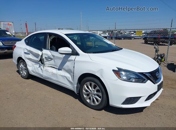 3N1AB7AP8KY276067 2019 NISSAN SENTRA White Widok z przodu