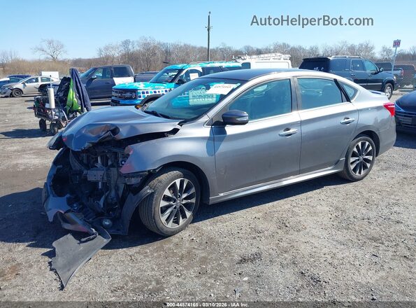 3N1AB7AP8KY352631 2019 NISSAN SENTRA Gray 