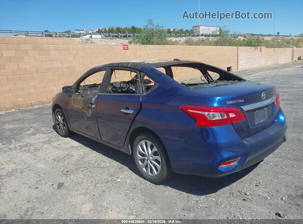 3N1AB7AP9KL610247 2019 NISSAN SENTRA Blue Rear left