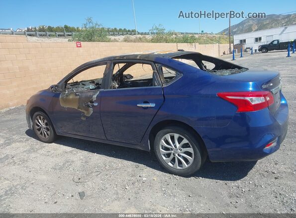 3N1AB7AP9KL610247 2019 NISSAN SENTRA Blue Rear interior view