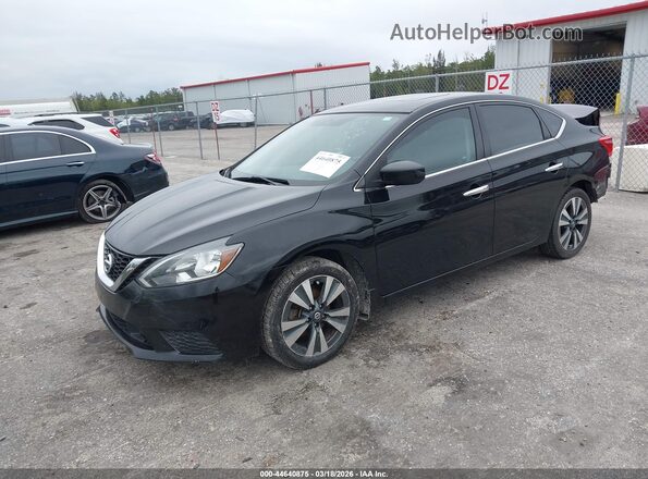 3N1AB7AP9KY218727 2019 NISSAN SENTRA Black Vista tres cuartos delantera izquierda