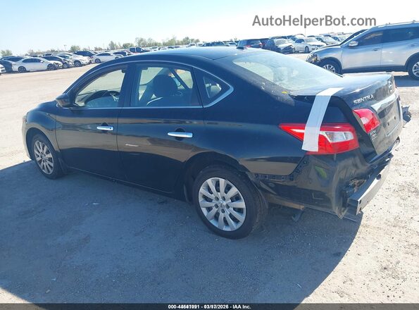 3N1AB7APXGL661098 2016 NISSAN SENTRA Black Задня ліва чверть