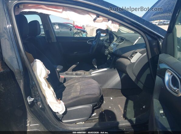 3N1AB7APXGL661098 2016 NISSAN SENTRA Black Вид салону спереду