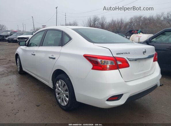 3N1AB7APXKY266933 2019 NISSAN SENTRA Белый Задняя левая четверть