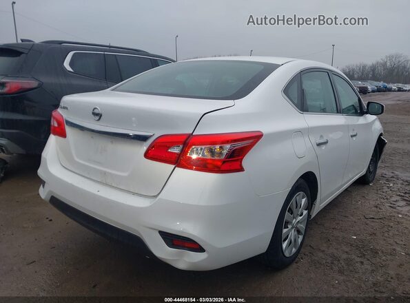 3N1AB7APXKY266933 2019 NISSAN SENTRA Белый Задняя правая четверть
