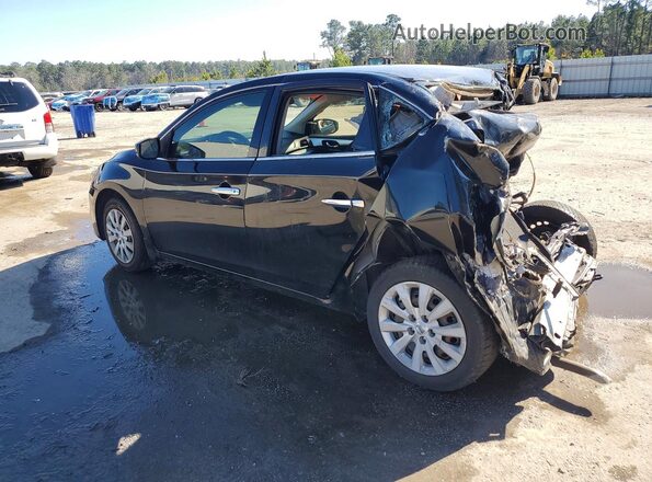3N1AB7APXKY297597 2019 NISSAN SENTRA Black Rear left