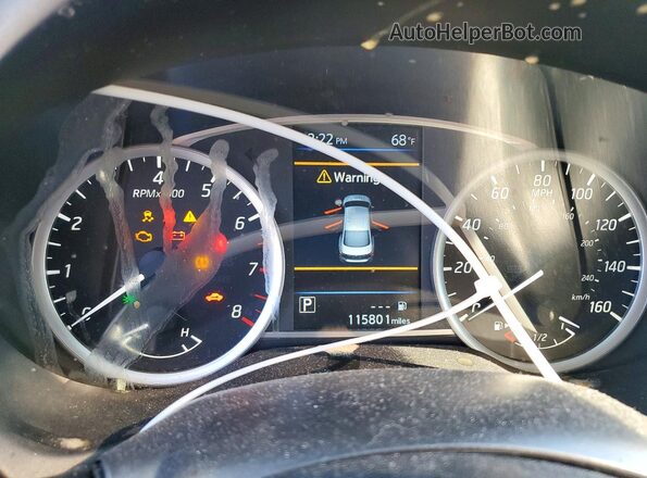 3N1AB7APXKY297597 2019 NISSAN SENTRA Black Instrument cluster view