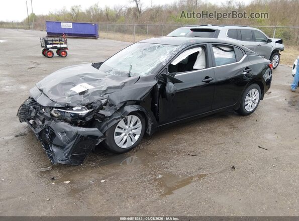 3N1AB8BV1RY295606 2024 NISSAN SENTRA Черный Передняя левая четверть
