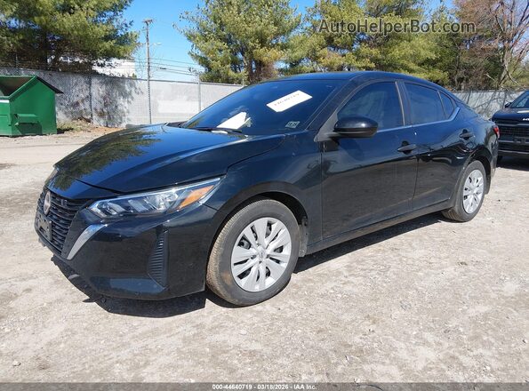 3N1AB8BV3RY372489 2024 NISSAN SENTRA Black წინა მარცხენა ხედი სამი მეოთხედიდან