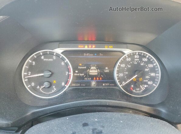 3N1AB8CV1MY244730 2021 NISSAN SENTRA Black Вид щитка приладів