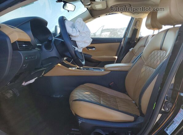 3N1AB8CV1MY244730 2021 NISSAN SENTRA Black Вид салону спереду