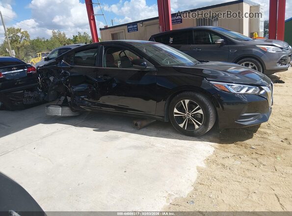3N1AB8CV1MY282443 2021 NISSAN SENTRA Black Սալոնի 360 աստիճան տեսք