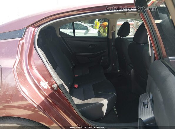 3N1AB8CV1SY341505 2025 NISSAN SENTRA Burgundy VIN კოდის სტიკერის ხედი