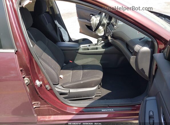 3N1AB8CV2NY212239 2022 NISSAN SENTRA Burgundy Front interior view