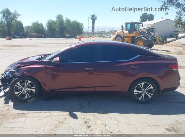 3N1AB8CV2NY212239 2022 NISSAN SENTRA Burgundy 360 interior view