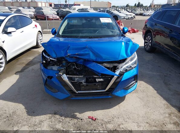 3N1AB8CV4LY262427 2020 NISSAN SENTRA Blue Вид щитка приладів
