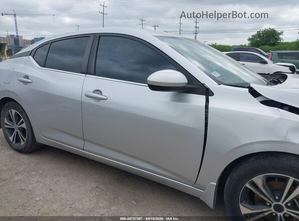 3N1AB8CV4MY331800 2021 NISSAN SENTRA Silver Widok wnętrza 360 stopni