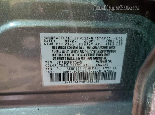 3N1AB8CV4RY292682 2024 NISSAN SENTRA Gray VIN sticker view