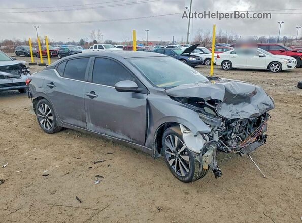 3N1AB8CV6MY227048 2021 NISSAN SENTRA Серый Передняя правая четверть