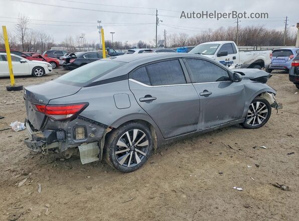 3N1AB8CV6MY227048 2021 NISSAN SENTRA Серый Задняя правая четверть