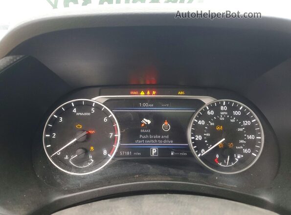 3N1AB8CV6MY227048 2021 NISSAN SENTRA Серый Вид щитка приборов